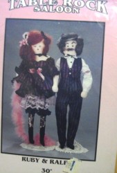 30'' TABLE ROCK SALOON RUBY & RALPH DOLLS PATTERN